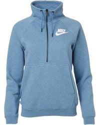 nike sportswear rally half zip