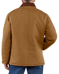 Carhartt Cotton Arctic Quilt Lined Duck Traditional Jacket J002 in Brown  for Men - Lyst