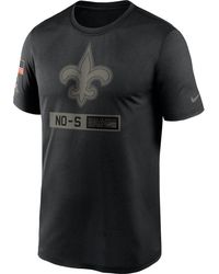 nike men's new orleans saints salute to service therma hoodie