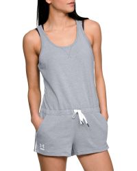 Under Armour Baby Girls Jumbo Linear Wordmark Romper