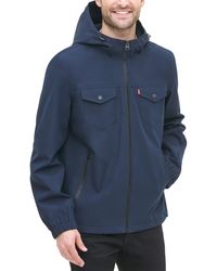 levi's arctic cloth hooded rain jacket