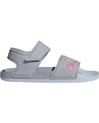 Adidas Synthetic Adilette Sandals In Pink Lyst