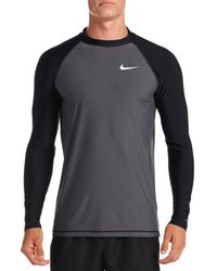 nike men's essential long sleeve hydro rash guard