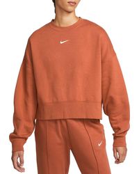 Orange Nike Sweatshirts for Women | Lyst