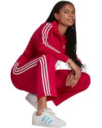 adidas originals adicolor superstar track pants dusty pink