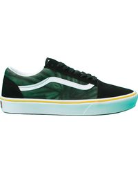 neon green flame vans