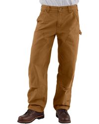 carhartt men's double front drill dungaree utility pant b04