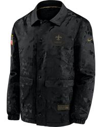 nike men's new orleans saints salute to service therma hoodie