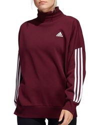 adidas mock neck sweatshirt womens