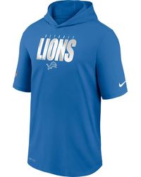 Nike Synthetic Blue Detroit Lions Broadcast Shorts for Men - Lyst