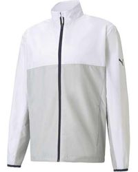 PUMA Synthetic Train First Mile Woven Jacket in Blue for Men 