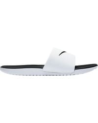 nike kawa slide gray