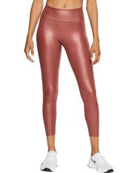 Nike One Sparkle 7/8 Tights in Black | Lyst