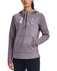 under armour women's favorite fleece camo logo hoodie