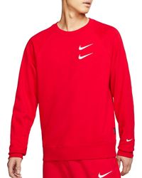 double swoosh nike crewneck