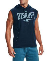 project rock pink sleeveless hoodie