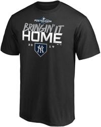 Majestic New York Yankees 2019 Lds Clincher "bringin' It Home" T-shirt - Black
