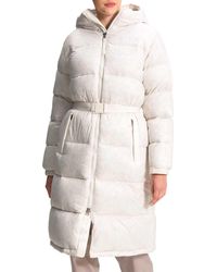 nuptse long water repellent down coat