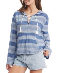 roxy zip up hooded shirts & tops