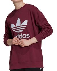 red adidas sweatshirt women