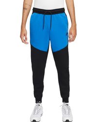 blue tech fleece pants