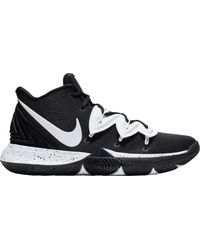 kyrie 5 black and white