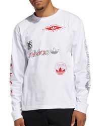 adidas multi logo tee