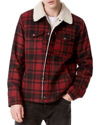 mason wool blend trucker jacket
