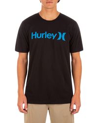 Hurley Men's Soft 6040 Box Wave Short Sleeve T Shirt Black MTSPBXWM