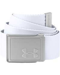 under armour white golf belt