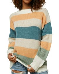 O`Neill Sweatpullover Sweater Pulli Jack's Peak grün Frottee Stickerei 