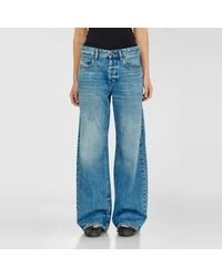 DIESEL - Relaxed Jeans Regular Waist 1990 D-Waigee, Medium, Button Fly - Lyst