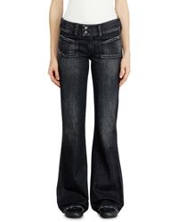 DIESEL - Bootcut Jeans Low Waist D-Hush, /Dark, Zip Fly - Lyst