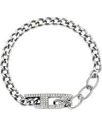 DIESEL - Stainless Steel Glitz Chain Bracelet - Lyst