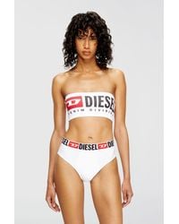 DIESEL - Bandeau Bra With Logo - Lyst
