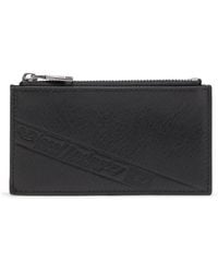 DIESEL - Leather Card Holder With Zip Closure - Lyst