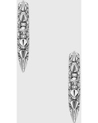 DIESEL - Stainless Steel Hoop Earrings - Lyst