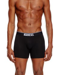 DIESEL - Three-Pack Of Plain Boxer Briefs - Lyst