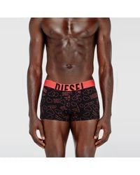 DIESEL - Three-Pack Boxer Briefs With Heart Print - Lyst