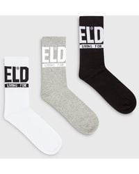 DIESEL - Three-Pack Of Logo Cuff Socks - Lyst
