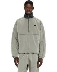 DIESEL - Nylon Jacket With Crinkle Effect - Lyst