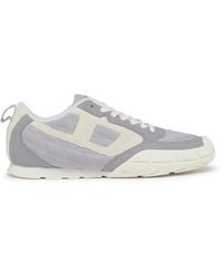 DIESEL - S-Pagodha-Quilted Suede Sneakers - Lyst
