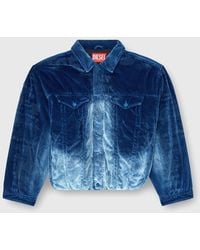 DIESEL - Elasticated Trucker Jacket - Lyst