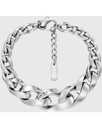 DIESEL - Stainless Steel Chain Bracelet - Lyst