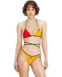 DIESEL - Triangle Bikini Top With Wraparound Straps - Lyst