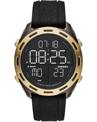 DIESEL LCD Digital Uhr mit Silikon Armband DZ1893 - Mehrfarbig