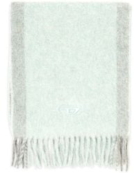 DIESEL - Wool-Blend Scarf With Contrast Stripes - Lyst