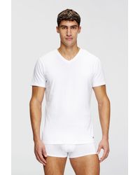 DIESEL - Three-Pack Of V-Neck T-Shirts - Lyst