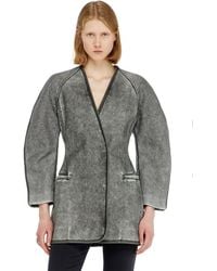 DIESEL - Cardigan Jacket With Cocoon Sleeves - Lyst
