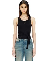 DIESEL - Crop Top With Wrap-Around Laces - Lyst